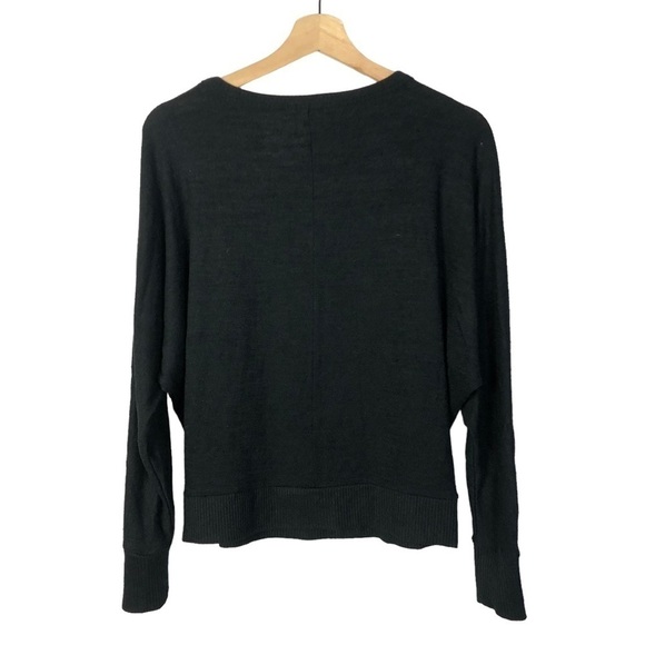 ANA Black Soft Knit Long Sleeve Top XS - Picture 2 of 3